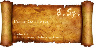 Buna Szilvia névjegykártya